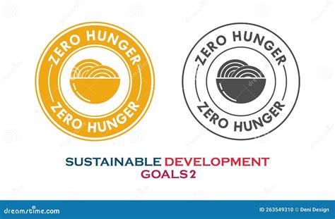 Zero Hunger Color Icon. Corporate Social Responsibility. Sustainable ...