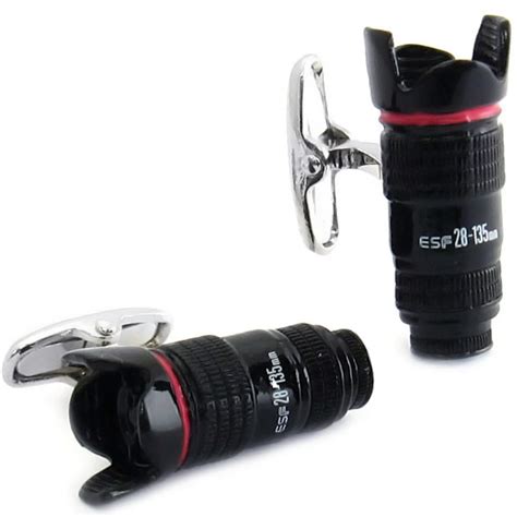 Camera Lens Cufflinks