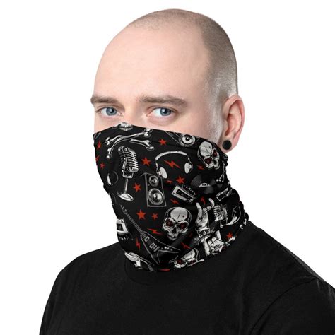 Heavy Metal Face Mask Multifunctional Neck Gaiter Headwear - Etsy