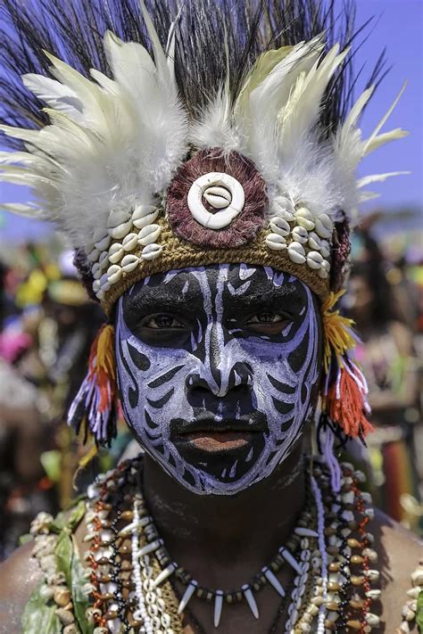 culture, face paint, cultural, handsome, warrior, papua new guinea | Pikist