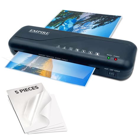 Buy Empire Laminator, Laminating Machine with 5 Laminating Pouches, Hot ...