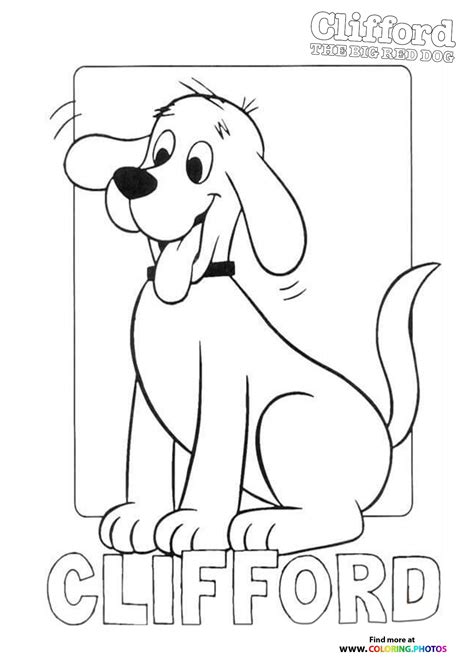 Clifford the Big Red Dog - Coloring Pages for kids | Free and easy ...