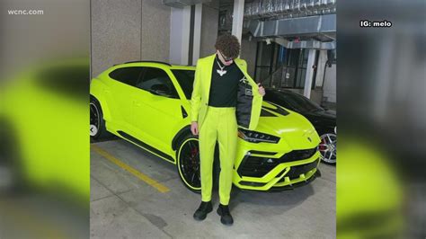 LaMelo sports bright yellow suit to match Lamborghini | wcnc.com