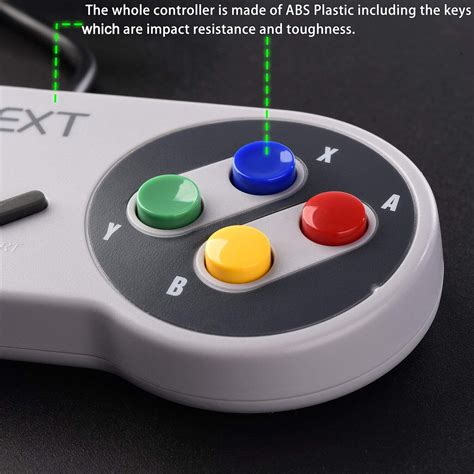 1/2 Pack SNES NES USB Super SNES USB Controller Gamepad For PC Mac ...