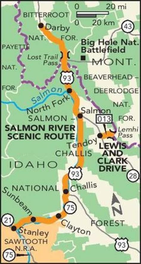 Salmon River Scenic Route Road Trip -- National Geographic | Idaho ...