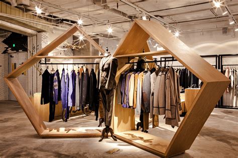 bloom design creates minimal interior for the fashion door flagship store