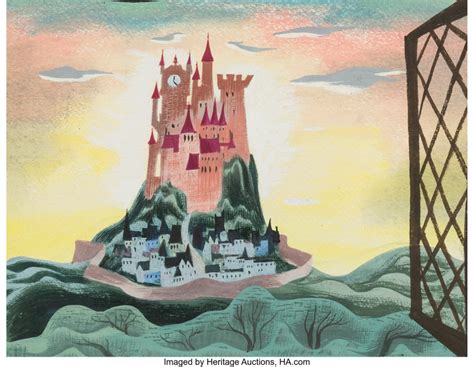 Mary Blair Cinderella Castle Concept/Color Key Painting (Walt | Lot ...