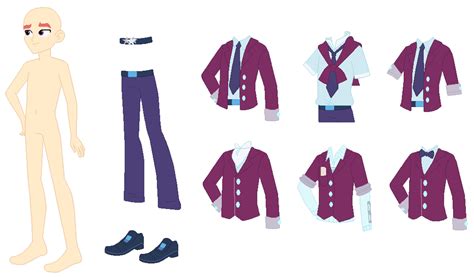 Crystal Prep Uniform Mix 'n Match Base (Male) by SelenaEde.deviantart ...