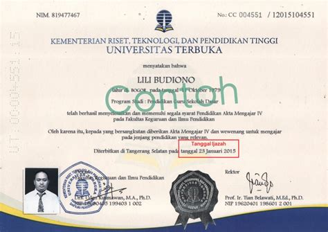 Dimana Letak Tanggal Ijazah? Berikut Informasi Selengkapnya