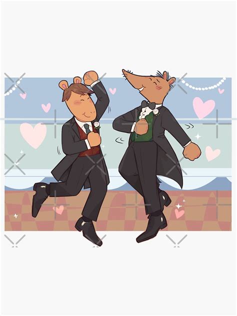 "Mr Ratburn Wedding" Sticker by Devanrogers | Redbubble