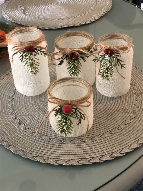 Recycled Jar Luminaries | Holiday crafts christmas, Xmas crafts ...