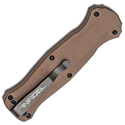 Benchmade Infidel OTF Auto D/E Burnt Bronze Handle DLC S30V Blade ...