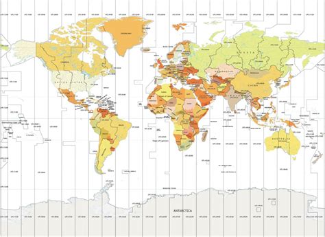 World Time Zone Map - GIS Geography