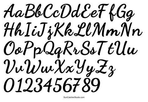 Printable Alphabet Hand Lettering Fonts - prntbl ...