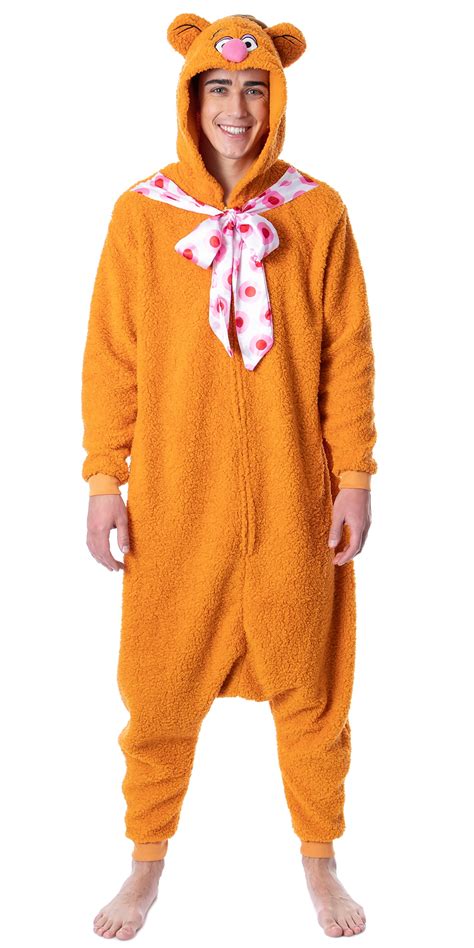 Disney The Muppets Adult Fozzie Bear Costume Plush Kigurumi Union Suit ...