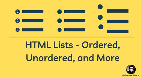 HTML List – How to Use Bullet Points, Ordered, and Unordered Lists