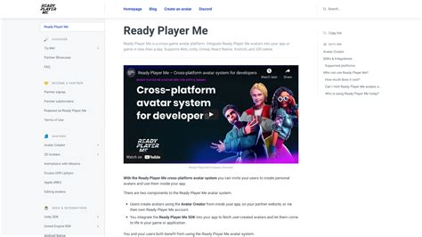 What's New For Developers In Ready Player Me (August 2022)