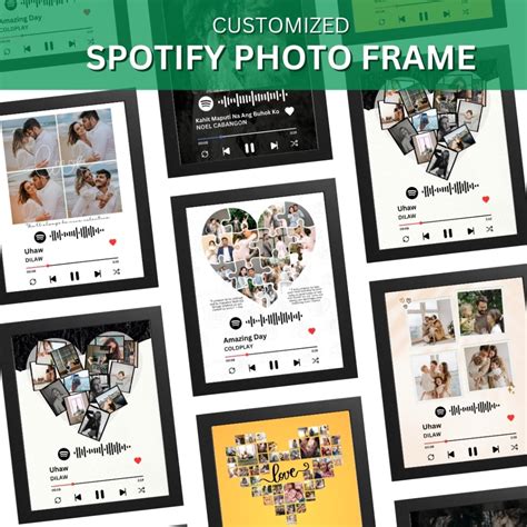 Custom Spotify Album Cover Photo Frame for Valentines Day, Birthday ...