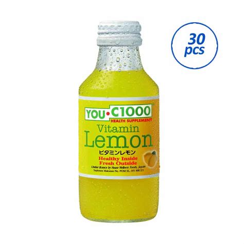 Jual You C1000 Lemon Minuman Kesehatan [140 ml/ 30 pcs/ Karton] di ...