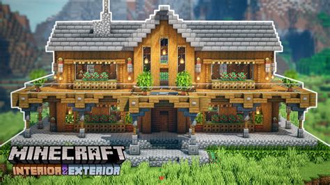 Minecraft Interior & Exterior: Spruce Mansion (Two-Player Survival ...