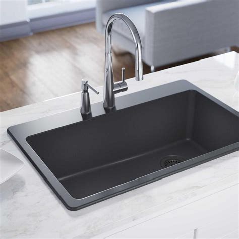 Elkay ELG13322GY0 Quartz Classic 33 in 2021 | Drop in kitchen sink ...