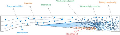 Schematic of cavitating flow in Venturi Nozzle. | Download Scientific ...