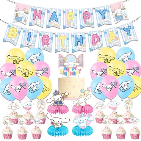 Buy Cinnamoroll Birthday Party Decoration, Include Cinnamoroll roll ...