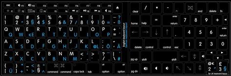 Amazon.com: 4Keyboard MAC English-German Keyboard Stickers ON Black ...