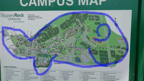 Slippery Rock University Campus Map – Map Vector