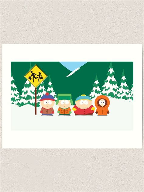 "South Park - Bus Stop" Art Print for Sale by Zonnz | Redbubble