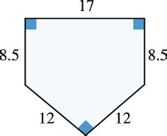 In Major League Baseball, how are the dimensions of a home plate ...