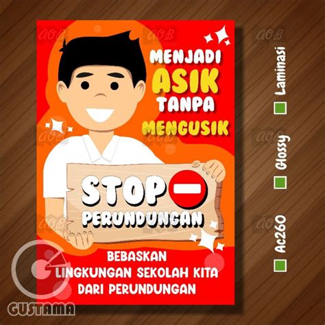 Jual Poster Stop Perundungan, Poster Laminasi A3 | Shopee Indonesia