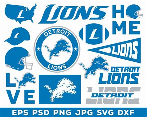 Free 257 Silhouette Detroit Lions Svg SVG PNG EPS DXF File