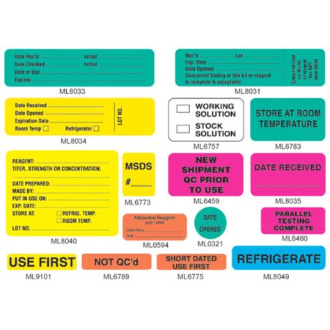 Reagent Labels | Marketlab