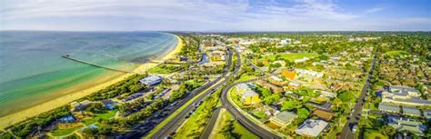 Aerial Panorama of Frankston, Victoria, Australia. Stock Image - Image ...