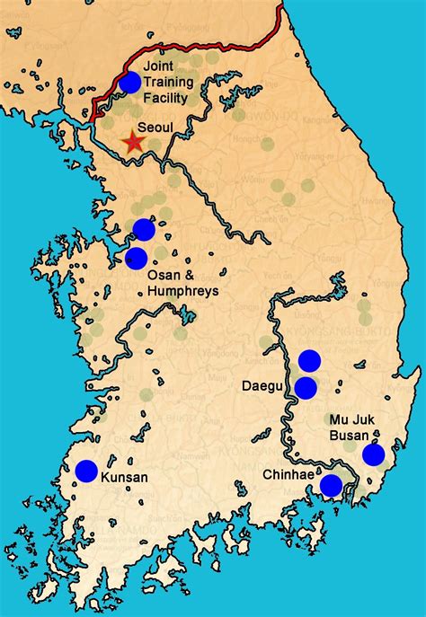 Us Military Bases South Korea Map