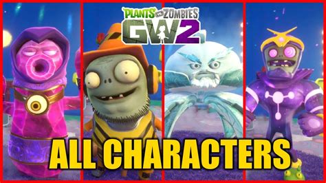 Plants Vs Zombies Garden Warfare Characters