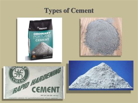 Uses of Different Types of Cement - Applications of Different Types of ...