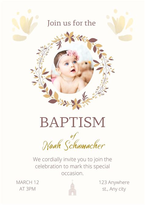 Baptism Invitation Background