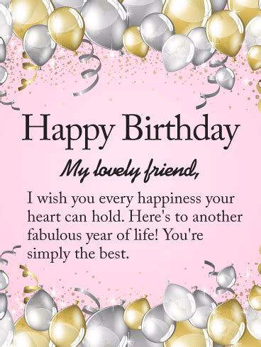 Special Friend Birthday Card Message