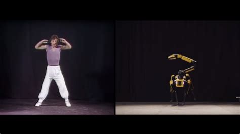 Robot imitates Mick Jagger's iconic dance moves from 1981 music video ...