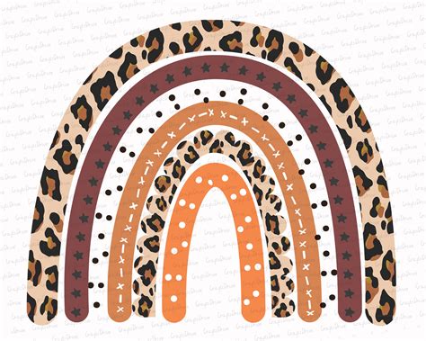 Cheetah Print Rainbow Leopard Rainbow PNG Clipart Instant - Etsy