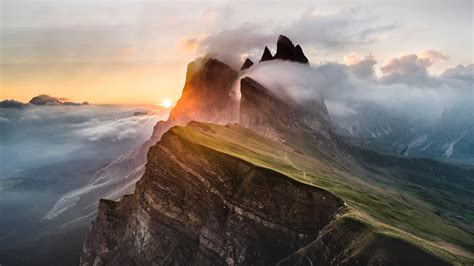 Dolomites Mountain Range Wallpaper, HD Nature 4K Wallpapers, Images and ...