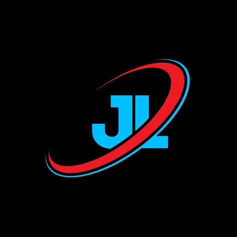 JL J L letter logo design. Initial letter JL linked circle uppercase ...