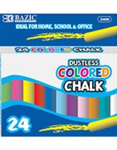 Dustless Assorted Color Chalk - Samaroo's Limited