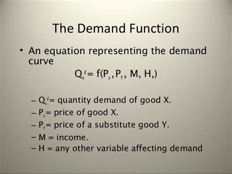 Demand supply analysis