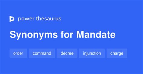 Mandate synonyms - 1 632 Words and Phrases for Mandate