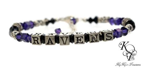 Ravens ™ Inspired Bracelet Ravens ™ Jewelry FREE Gift Box - Etsy