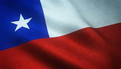 Free Photo | Closeup shot of the realistic flag of Chile with ...