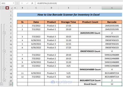 How to Use a Barcode Scanner for Inventory Counts in Excel